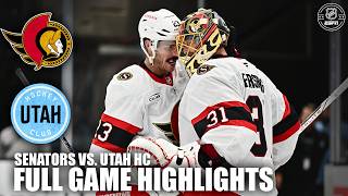 Ottawa Senators vs Utah Hockey Club  Full Game Highlights  ESPN NHL [upl. by Nitnert857]