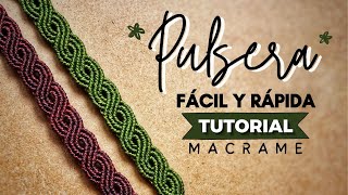 🔰 PULSERA DE HILO FÁCIL Y RÁPIDA ♾️ UNISEX 16  Tutorial🧵​ DIY Macramé  Friendship Bracelet [upl. by Spiers]