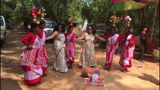 Dr Keya Chanda with the folk dancers [upl. by Lindsy]