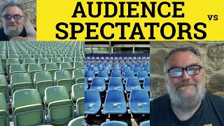 Audience or Spectators  Spectator Meaning  Audience Definition  Difference British Pronunciation [upl. by Hpsoj291]