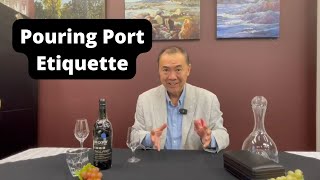 Pouring Port etiquette  APWASI  Wine  Dr Clinton Lee [upl. by Nivonod]