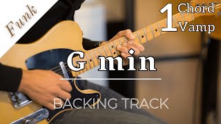 One Chord Backing Track  Funk  G Minor  100 bpm [upl. by Acceber]