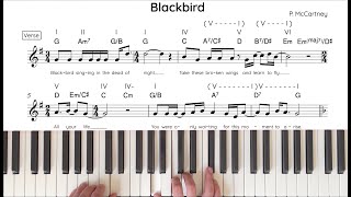 Blackbird LennonMcCartney Tutorial amp Analysis  The Jazz Pursuit [upl. by Eniad304]