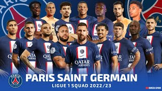 Squad PSG 20222023 Ft Vitinha amp Hugo Ekitike  Squad Paris Saint Germain 202223 [upl. by Aaberg]