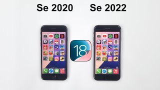 iOS 18 Comparison  iPhone SE 2020 vs iPhone SE 2022 Speed Test [upl. by Sutherlan260]