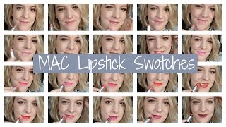 MAC lipstick swatches [upl. by Greenebaum]