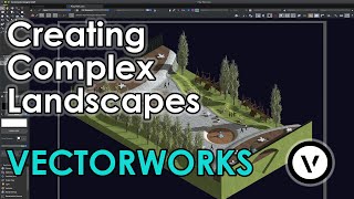 Creating Complex Landscapes in Vectorworks 4K [upl. by Rosel]