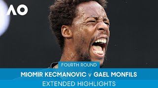 Miomir Kecmanovic v Gael Monfils Extended Highlights 4R  Australian Open 2022 [upl. by Berte]