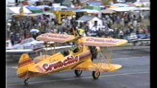 Crunchie Wingwalkers  Biggin Hill Air Fair  15 June 1991 [upl. by Rafaelia]