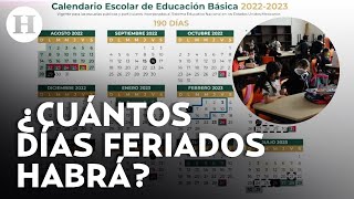 ¡Vacaciones y puentes en ciclo escolar 20232024 Conoce el calendario oficial de la SEP [upl. by Analrahc]