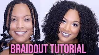 How To Get the PERFECT BRAIDOUT  Natural amp Transitioning Hair [upl. by Zehe]