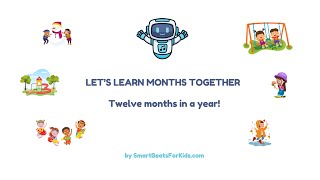 Twelve Months in a Year  Months Song for Kids  Fun amp Educational Song  SmartBeatsForKids [upl. by Kletter589]