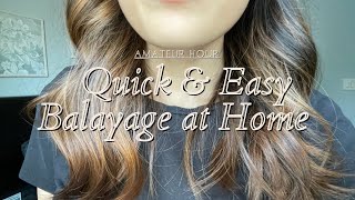 Balayage at Home  Realistic Result [upl. by Rigdon174]