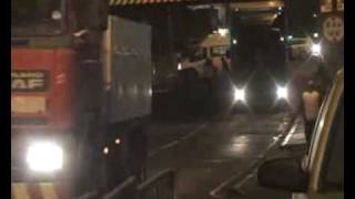 Lorry crashes into Bridge in Bellshill [upl. by Suilenrac522]