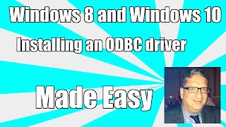 Installing an odbc driver in Windows 8 and Windows 81 and Windows 10 SQL Server ODBC Driver Excel [upl. by Sheppard]