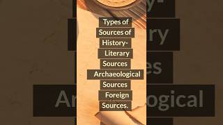 Types of Historical Sources history itihas sourcesofhistory syllabus shorts ytshorts [upl. by Lerak]