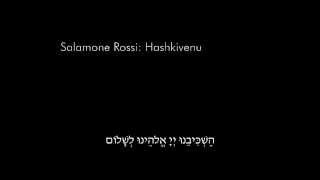 Salamone Rossi Hashkivenu [upl. by Maximilian]