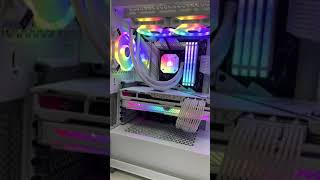 CORSAIR iCUE 5000X RGB WHITE  iCUE H150i ELITE CAPELLIX WHITE  QL120 WHITE7 [upl. by Lleynad]