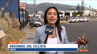 Policía realiza un operativo de seguridad en el Redondel del Ciclista norte de Quito [upl. by Gaylord]