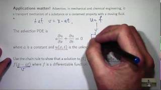 Advection PDE  chain rule [upl. by Druci]