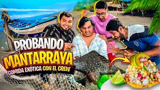 COMIDA EXOTICA CON EL CREW RETOJORJAIS  BOTANA DE MANTARRAYA🎣 [upl. by Palmore]