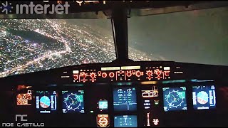 Despegando de Ciudad de México de Noche en la cabina de Pilotos [upl. by Danette]