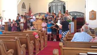 Family Singing at Smithland Baptist Church Heathsville Va [upl. by Eixel]