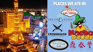 What We Ate In LAS VEGAS like Crossroads Din Tai Fung Nacho Daddy and much more [upl. by Harpole]