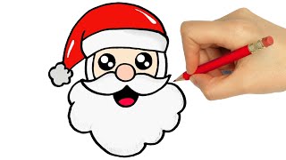 COME DISEGNARE BABBO NATALE [upl. by Nuawtna]