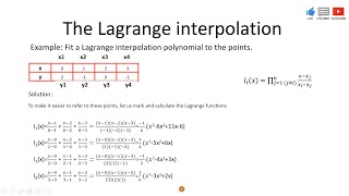 Lagrange Interpolating Polynomial [upl. by Bounds495]