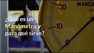 ¿Qué es un Manómetro y para qué sirve [upl. by Corey891]