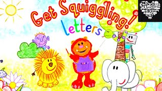 GET SQUIGGLING LETTERS abc song fun alphabet CBEEBIES [upl. by Llehcal759]