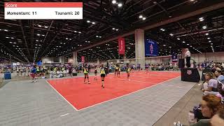 Game 2 Momentum vs Tsunami aau Junior National Volleyball Championship volleyball orlando [upl. by Torras]