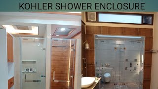 KOHLER SHOWER ENCLOSURE INSTALLATION [upl. by Sualkcin]