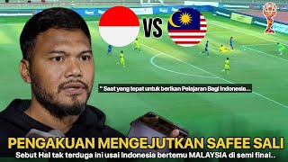 Gemparkan Asean ‼️ Pernyataan Berani Safee Sali sebut hal mengejutkan ini jelang semi Final AFF U19 [upl. by Nnyw755]