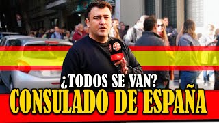 ❌LARGAS FILAS PARA IRSE DEL PAIS ✈¿POR QUE SE VAN españa argentina emigrar entrevista [upl. by Roseanne]