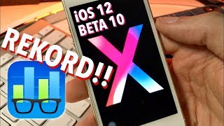 iOS 12 Beta 10  Hail to the X Baby  Ein Rekordergebnis im Geekbench 4 Test [upl. by Aierdna463]