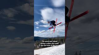 The worst part about skiing ski extremesport skitok snowski snowboarding wintersport [upl. by Ahsenrac]