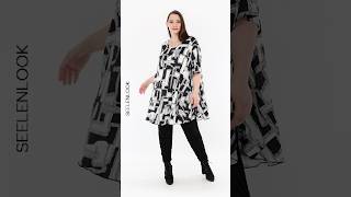 Bigshirt von AKH Fashion aus Viskose in GlockenForm lagenlook fashion curvyfashion oversized [upl. by Brady]