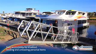 Mildura Dockside Marina  All Seasons Houseboats Mildura [upl. by Noissap]