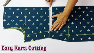 KurtiSuit Cutting and Stitching Step by StepEasy Kurti Cutting for Beginners with Very Useful Tips [upl. by Sacks933]