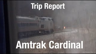 TRIP REPORT  Amtrak Cardinal Chicago to Washington [upl. by Blase]