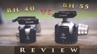 Really Right Stuff BH55 VS BH40  Ballhead review [upl. by Alathia449]