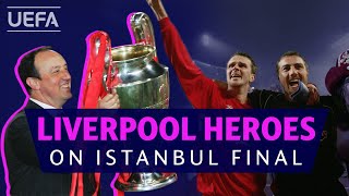 UCL LIVERPOOL MILAN Benítez Dudek amp Hamann relive Istanbul 2005 [upl. by Nanam959]