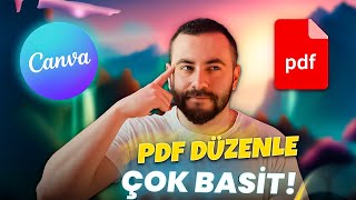 İnternetten PDF DÜZENLE  Canva Dersleri 2024 [upl. by Sicnarf545]