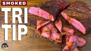 Smoked Tri Tip With Smoked Balsamic Butter Sauce [upl. by Harbard]