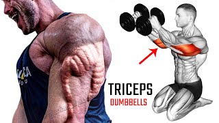 Tricep isolation Exercises with Dumbbells  Effective exercises [upl. by Nivahb]