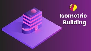 How to Design Isometric Building in Gravit Gravit Designer tutorial [upl. by Kristian183]