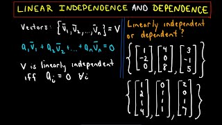 ❖ Linear Independence and Linear Dependence Ex 1 ❖ [upl. by Analak]