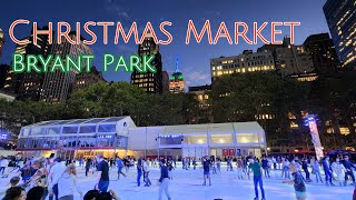 CHRISTMAS MARKET in New York City  Bryant Park Winter Village 2023 [upl. by Llertniuq529]